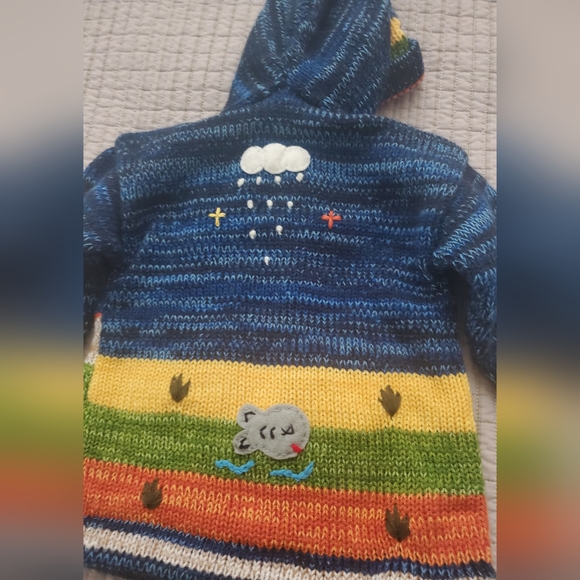 Native Creation Peruvian Wool Kids Cardigan. - Picture 7 of 14